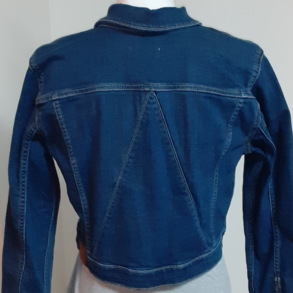 Calvin Klein crop Jean Jacket - Picture 5 of 12